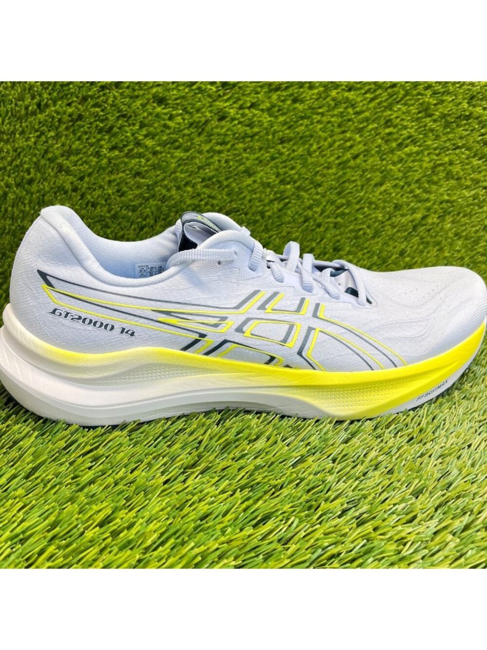 Asics GT-2000 14 Mens Size 12.5 Blue Yellow Athletic Running Shoes Sneakers